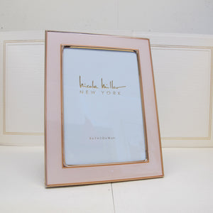 Nicole Miller NY 5x7" Pink & Gold Picture Frame