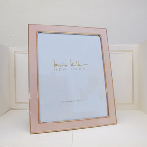 Nicole Miller NY 8x10" Pink & Gold Picture Frame