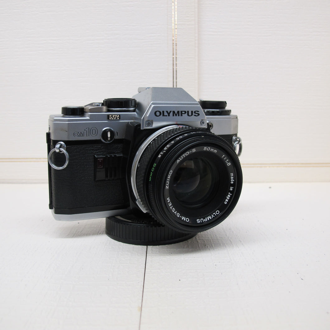 Olympus OM10 SLR camera with Olympus Zuiko Lens 50mm F1.8